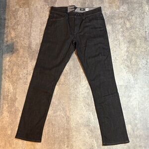 NWT Volcom Vorta Slim Straight Jeans 30x32 Brand New Black